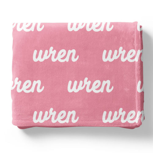 Perfectly Pink Personalized Color Blanket
