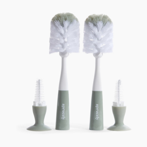 Sprucely Bottle Brush (2 Pack) - White/Sage