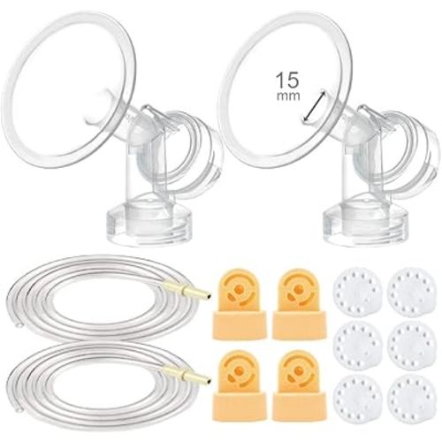 Maymom Pump Parts Compatible with Medela Pump in Style Pumps ; Not for Pump in Style with MaxFlow (15mm Flanges)