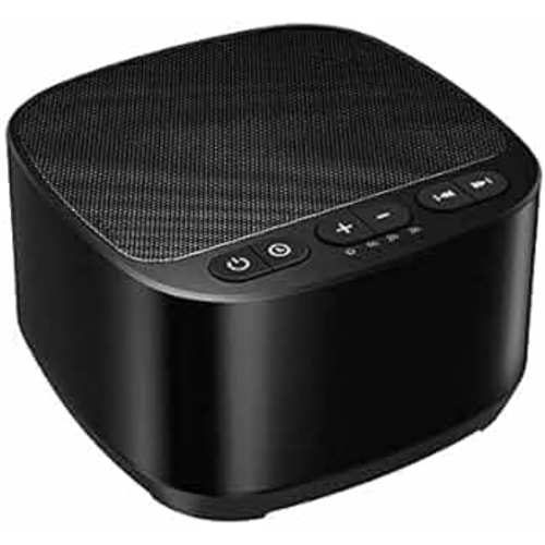 Magicteam Sleep Sound White Noise Machine with 40 Natural Soothing Sounds and Memory Function 32 Levels of Volume Powered by AC or USB and Sleep Timer Sound Therapy for Baby Kids Adults (B-Black)