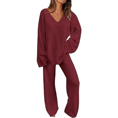 PRETTYGARDEN Lounge Sets for Women Two Piece Sweaters Pajama Set Loungewear Winter Clothes