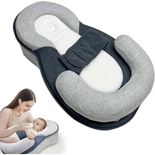 Bassinet Baby Lounger Pillow for Infant Lounger Support Cushion Breast Feeding Pillow, Bottle Feeding, Tummy Time
