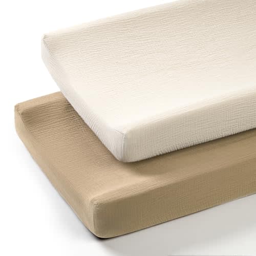 Termichy Muslin Changing Pad Covers: Baby Diaper Changing Table Covers - Changing Pad Sheets for Boys Girls