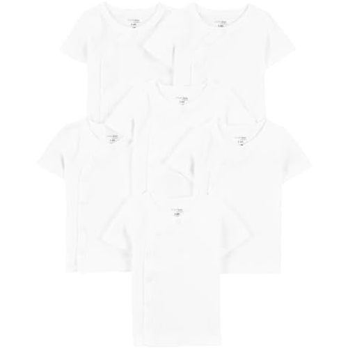 Simple Joys by Carter's Baby Boys' 6-Pack Side-snap Short-Sleeve Shirt
