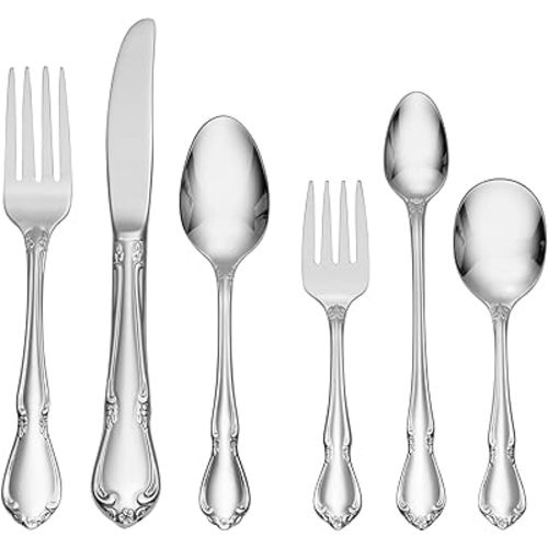 Oneida Baby/Child Chateau 6-Piece Progress Flatware Set, Silver