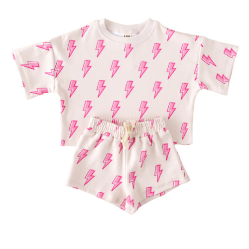 Shorts Set | Pink Bolts