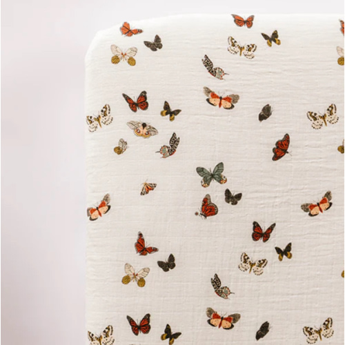 Butterfly Migration Crib Sheet