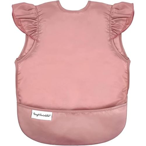 Tiny Twinkle Mess Proof Baby Bib - Pink