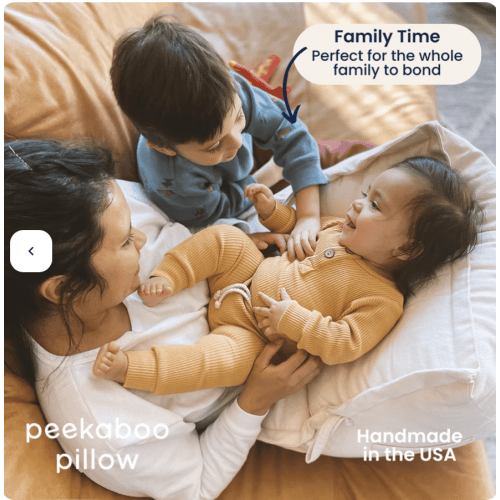 Peekaboo Pillow™ Official Site - Organic Infant Lap Pillow