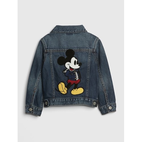 babyGap | Disney Mickey Mouse Icon Denim Jacket in medium wash, size: 12-18 M
