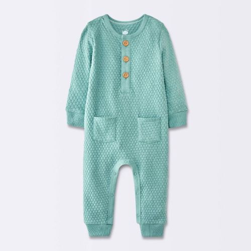 Baby Boys' Sweater Romper - Cloud Island™ Blue Newborn