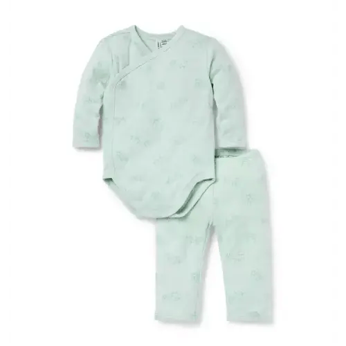 Baby Misty Green Farm Animal Toile Baby Farm Animal Toile Wrap Matching Set by Janie and Jack