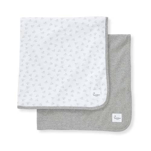 Honey Bee Organic Cotton Receiving Blankets 2 Pack