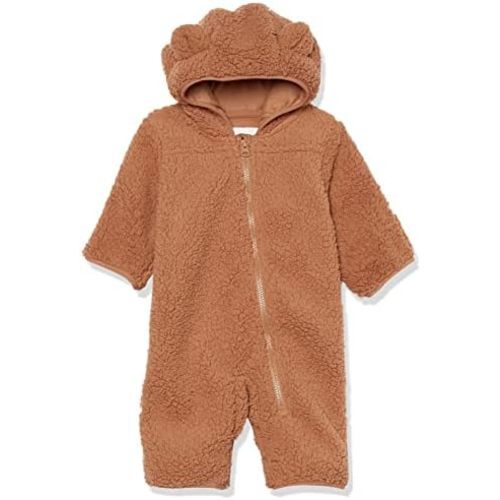 Amazon Essentials Unisex Babies' Sherpa Fleece Bunting Suit