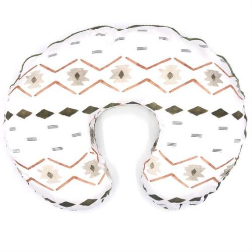 Nursing Pillow Cover- VINTAGE MUDCLOTH- rust nursing pillow- boho cover- boy nursing pillow- neutral pillow cover- boho bedding- olive green
, 
              cotton
          , 
              olive minky dot