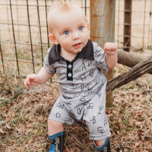 Grey Brand Romper Baby (0-18M)