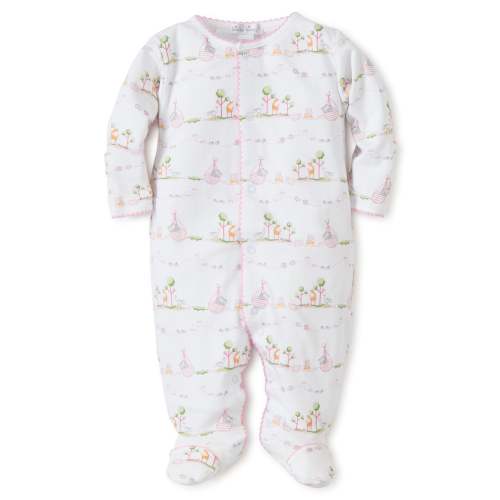 Noah's Pink Print Footie