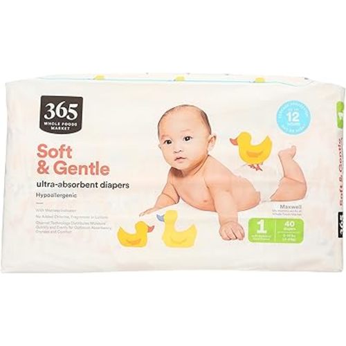 365 by Whole Foods Market, Size 1 Diapers, 40 Count