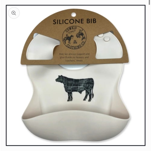 Cream Beef Cuts Bib – Cowkid Clothing Company