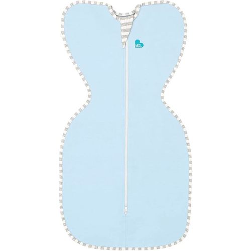 Love to Dream Swaddle, Baby Sleep Sack, Swaddle Up Self-Soothing Swaddles for Newborns, Get Longer Sleep, Snug Fit Helps Calm Startle Reflex, Lite 0.2 Tog Sleep Sack, 5-8.5 lbs, Blue