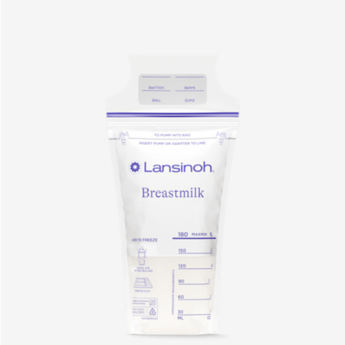 Lansinoh Breastmilk Storage Bags, 200 Count (2 Packs of 100 Bags) Milk Freezer Bags for Long Term Breastfeeding Storage, Pump Directly into Bags, Nursing Essentials