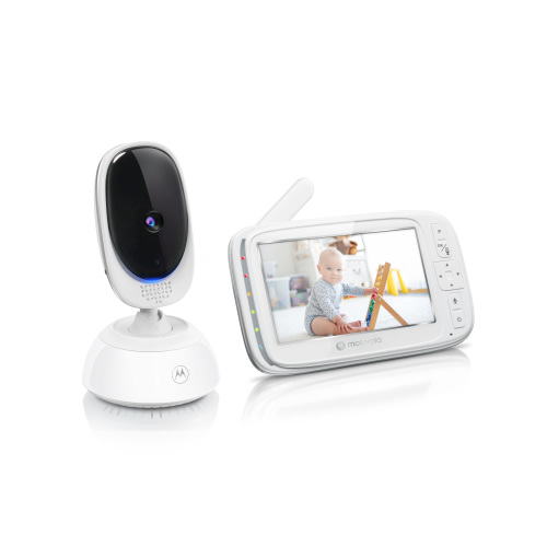 Motorola VM75 Video Baby Monitor w/ 5" Color Screen & Camera | Two-Way Talk, Lullabies, Remote Zoom