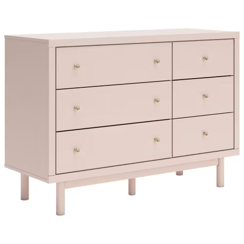 Ashley Wistenpine 6-Drawer Dresser in Blush