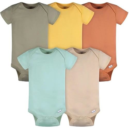 Gerber baby-boys 5-pack Short Sleeve Variety Onesies Bodysuits