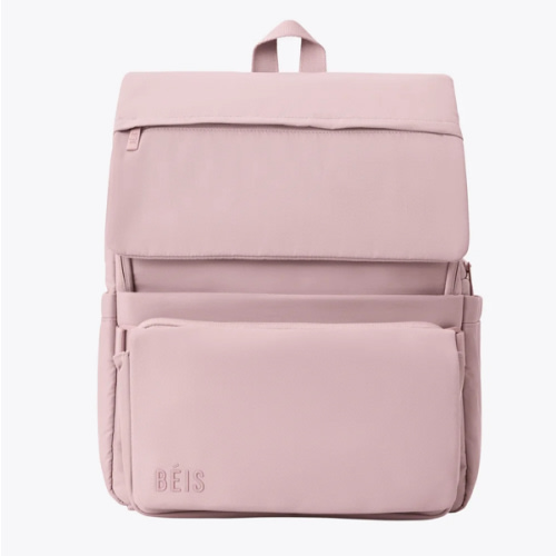 BÉIS 'The Ultimate Diaper Backpack' in Atlas Pink - Best Pink Backpack Diaper Bag