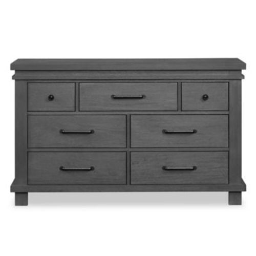 Soho Baby Hampton Premium Soft Closing 7-Drawer Dresser in Canyon Grey