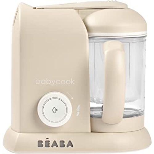 BEABA Babycook Solo 4 in 1 Baby Food Maker, Baby Food Processor, Steam Cook + Blend, Large Capacity 4.5 Cups - 27 Servings in 20 Mins, Cook Healthy Baby Food at Home, Dishwasher Safe, Oat