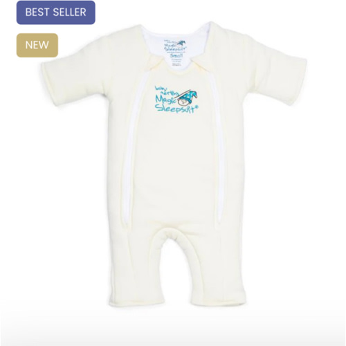Cream Baby Merlin’s Magic Sleepsuit | Soft 100% Cotton Infant Sleepsuit