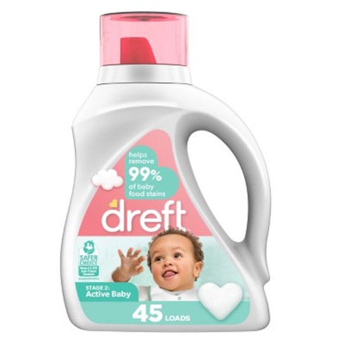 Dreft Active Baby Liquid Laundry Detergent - 65 fl oz