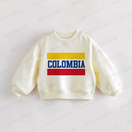 COLOMBIA Baby Toddle Colombian Flag Sweatshirt