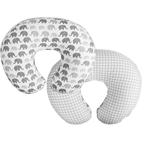 Boppy Nursing Pillow Quick-Dry Gray Elephant Cover - Fits Original Boppy, for Breastfeeding and Bottle Feeding