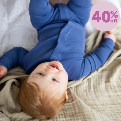 chambray organic cotton magnetic parent favorite footie – Magnetic Me
