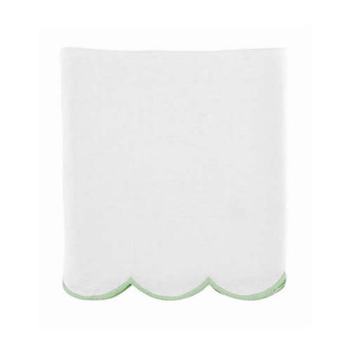 Scallop Crib Skirt in Garden Green | Over The Moon