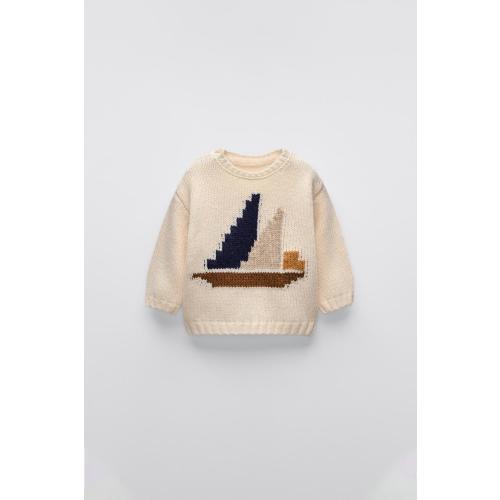 BOATNECK SWEATER - Ecru | ZARA United States