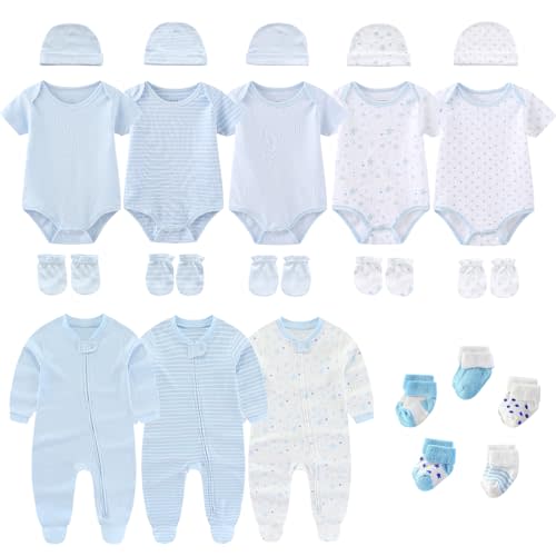 Ruliby New Born Baby Clothes and Newborn Boy Girl Essentials Accessories Layette Set