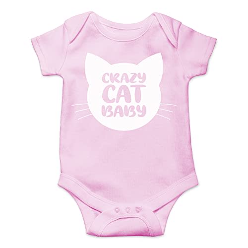 Crazy Cat Baby Bodysuit - Funny Infant Outfit Boy Girl Adorable Unisex Romper Clothing
