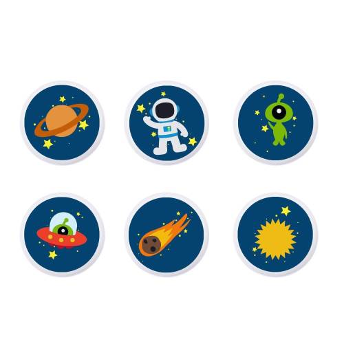 Space universe drawer handle knobs, boy room drawer handles, Astronaut Decor Kids Room, nursery knobs,space nursery decor, knobs for drawers