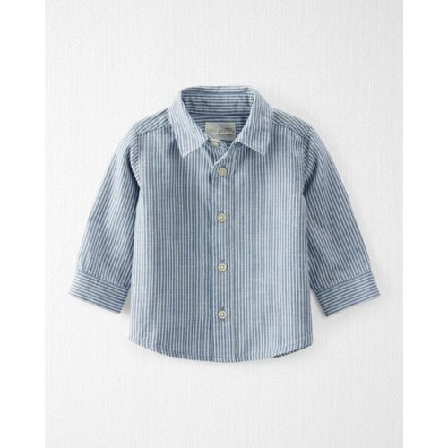 Baby Linen Button-Front Shirt Made with Organic Cotton - Little Planet | Carter's