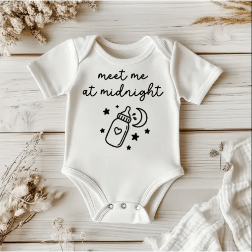 Baby Bodysuit Set – Taylor-Inspired “Lovers” Collection | Baby Clothes | Meet Me at Midnight | Shimmer Bodysuit | Pop Music Baby Gift