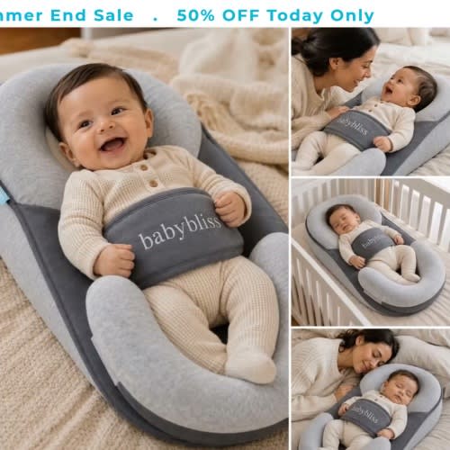 Sleep peacefully knowing your baby is safe with the DreamNest™, the only bed with your baby's comfort in mind ☁️💤 🙏 Prevents Flat Head Syndrome 📐 10° Degree Angle to Ease Colic & Reflux ❤️ Keeps Baby Safely Swaddled on The Back 🛡️ Reduces The Risk of SIDS