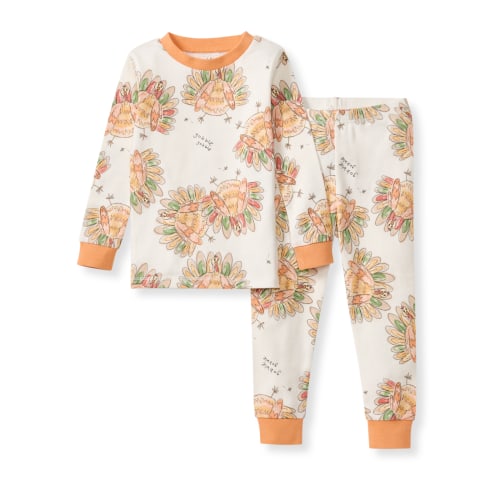 Vivid Turkey Organic Two-Piece Pajamas – Burt's Bees Baby
