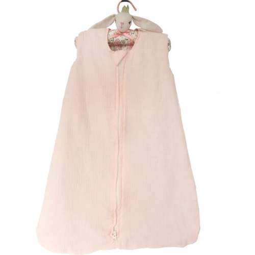 Sleep Sack with Bunny Padded Hanger, Blush - MON AMI | Maisonette