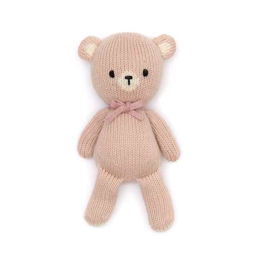 baby bear in light pink + dusty rose
