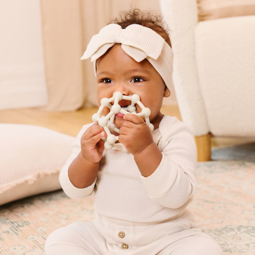 Atom Silicone Teether Toy - Oat