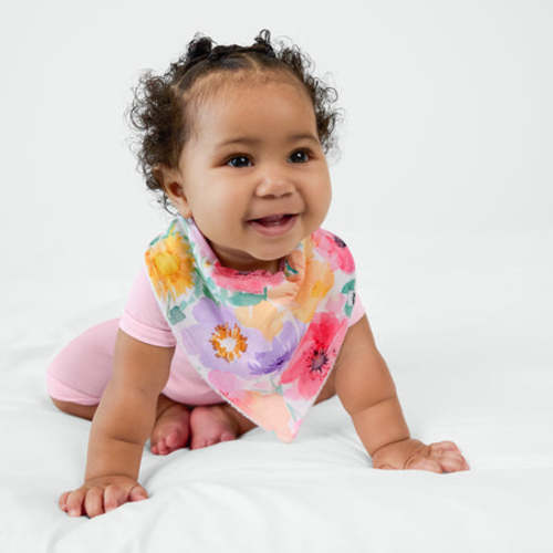 Watercolor Meadow Bandana Bib