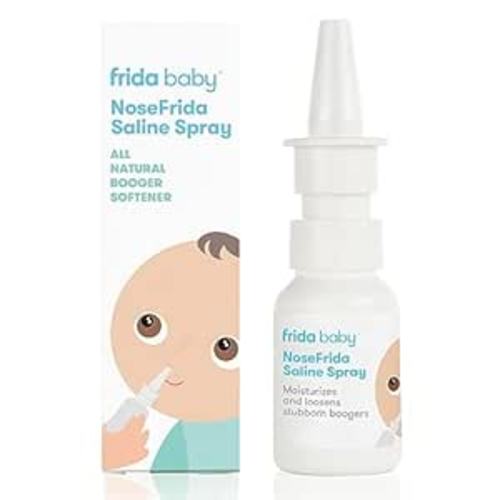 Frida Baby NoseFrida Saline Mist Spray, Baby Saline Nasal Spray, Nasal Spray Decongestant to Soften Nasal Passages, Baby Saline Spray for Congestion Relief, 0.68 fl.oz.